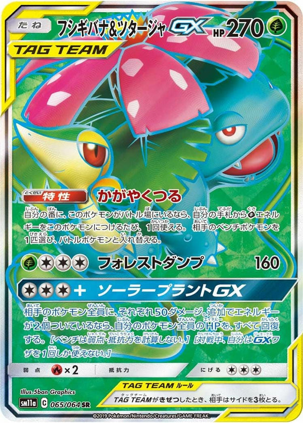 フシギバナ&ツタージャ GX(065/064)[SR]