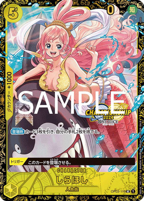 しらほし(チャンピオンシップ2024 WAVE2 3on3 Autumn ベスト16記念品)(OP03-116)[UC]