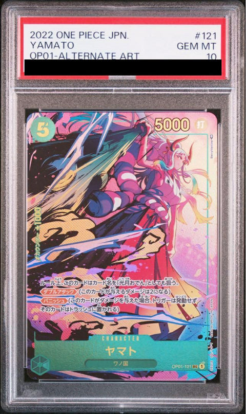 【PSA10】金棒片手持ち)ヤマト(OP01-121)[SEC-P(シークレットパラレル)]