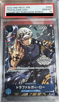 【PSA10】トラファルガー・ロー(ST03-008)[プロモ]【チャンピオンシップセット2022 購入特典】