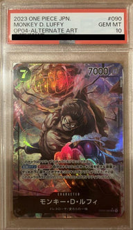 【PSA10】フルアート)モンキー・D・ルフィ(OP04-090)[SR-P(パラレル)]