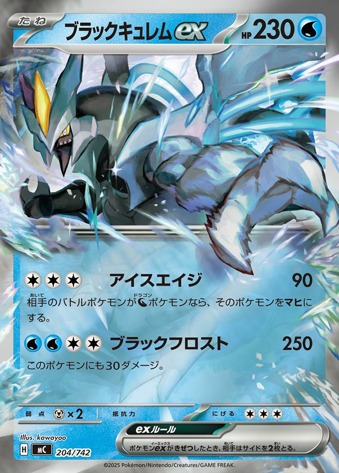 ブラックキュレムex(ミラー)(204/742)[RR]