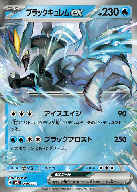 ブラックキュレムex(ミラー)(204/742)[RR]
