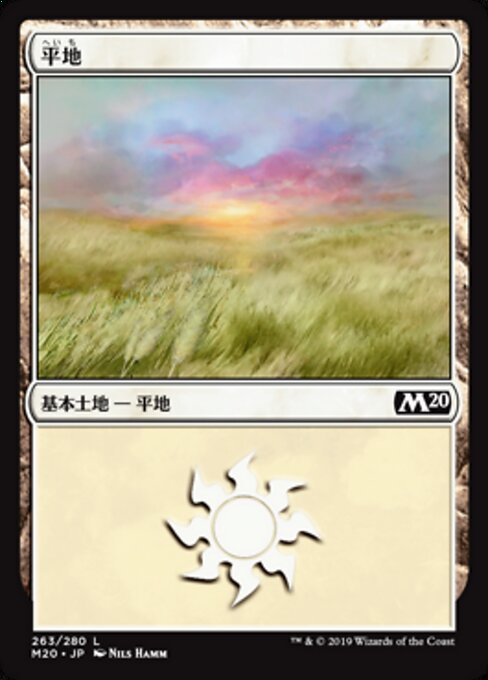 平地（M20 263・フォイル・日本語）