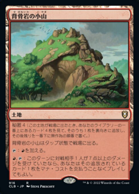 背骨岩の小山（CLB 916・通常・日本語）