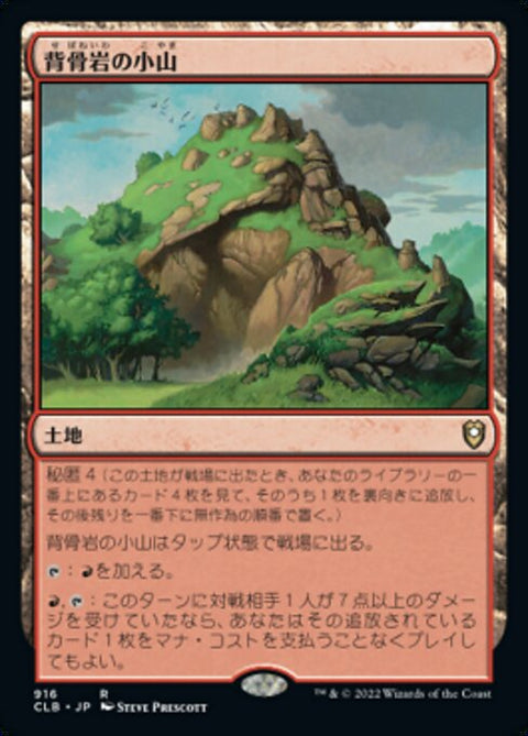 背骨岩の小山（CLB 916・通常・日本語）