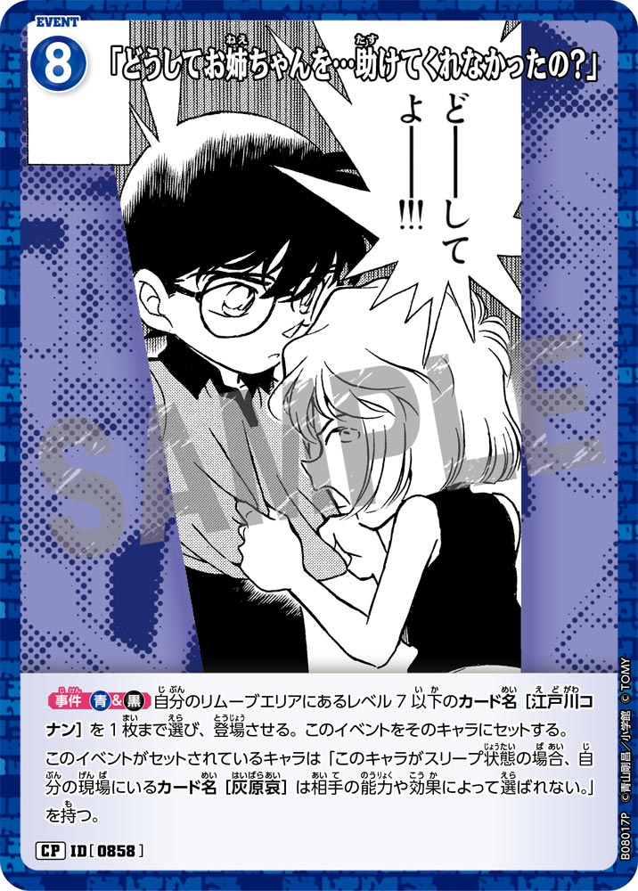 「どうしてお姉ちゃんを…助けてくれなかったの？」（B08017P）［CP］