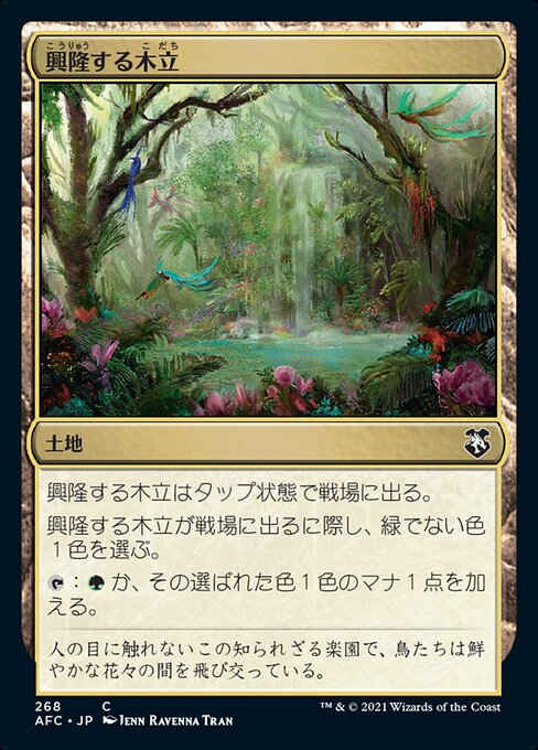興隆する木立（AFC 268・通常・日本語）