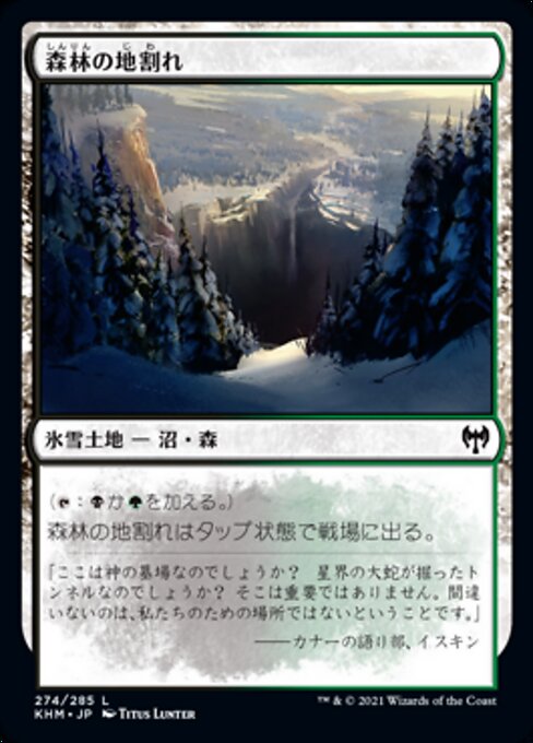 森林の地割れ（KHM 274・フォイル・日本語）