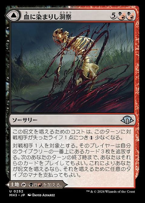 Bloodsoaked Insight // Sanguine Morass（MH3 252・通常・日本語）