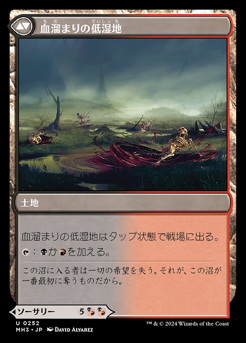 Bloodsoaked Insight // Sanguine Morass（MH3 252・通常・日本語）