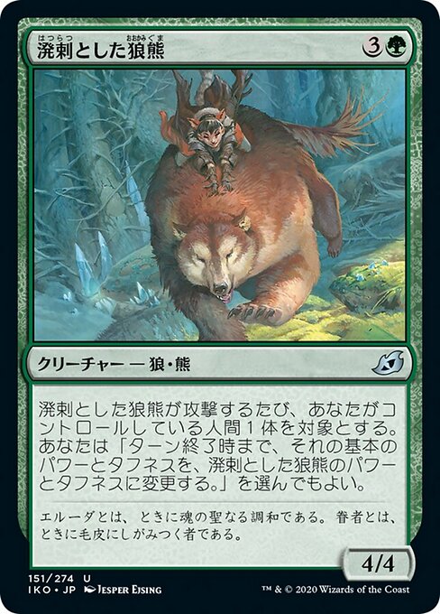 溌剌とした狼熊（IKO 151・通常・日本語）