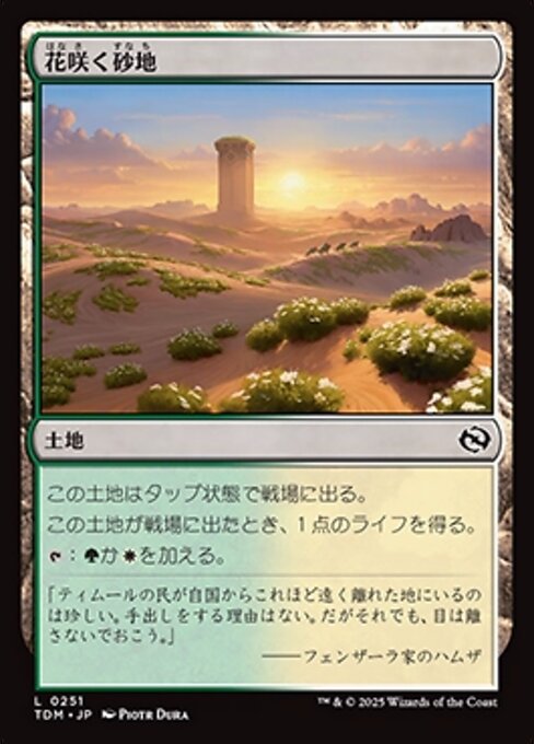 花咲く砂地（TDM 251・通常・日本語）
