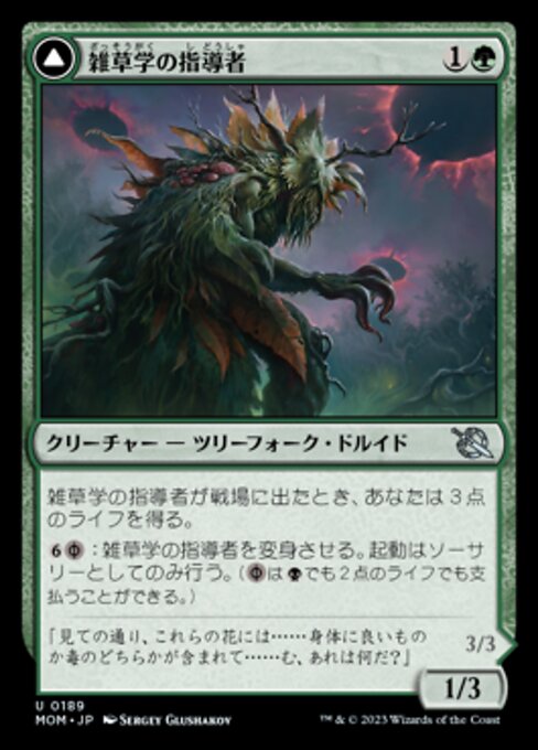 Herbology Instructor // Malady Invoker（MOM 189・フォイル・日本語）