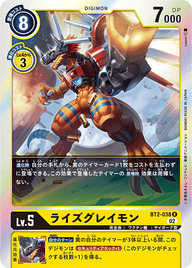 ライズグレイモン（BT2-038 / BT2-038_P3）［R］