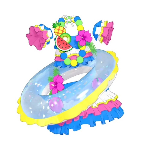 トロピカルサマーブルー / ワンピ（V3-214）［★3］