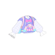 プリうさおでかけパープル / トップス（APR4-040）［★4］