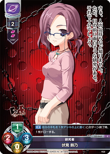 研究者 伏見 鈴乃（LO-0669）