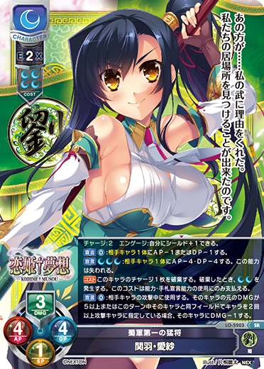 蜀軍第一の猛将 関羽・愛紗