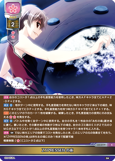 ZYPRESSENの夜