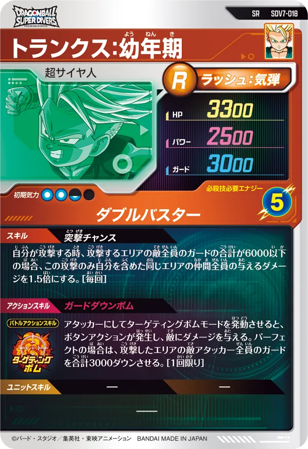 トランクス：幼年期（SDV7-018）［SR］