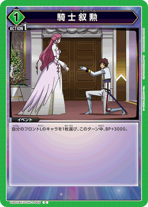騎士叙勲（UA01BT/CGH-1-065）［C］
