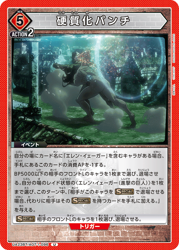 硬質化パンチ（UA23BT/AOT-1-096）［U］