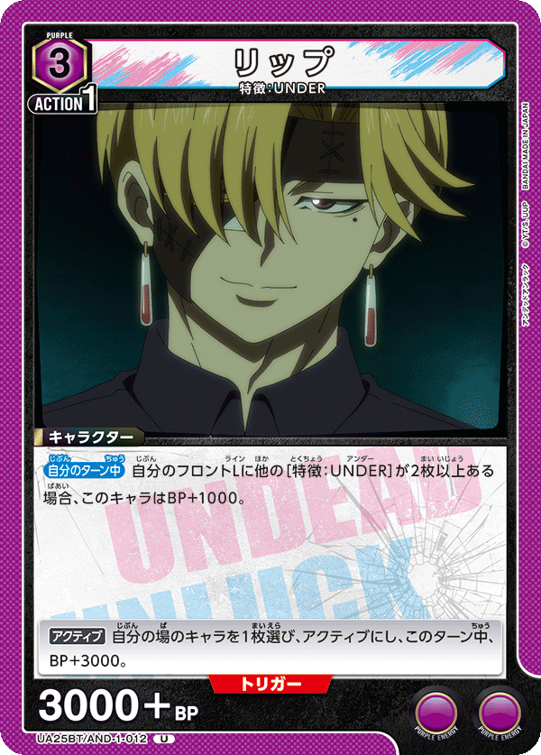 リップ（UA25BT/AND-1-012）［U］