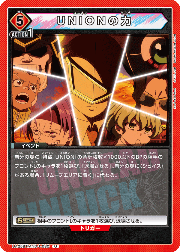 UNIONの力（UA25BT/AND-1-080）［U］