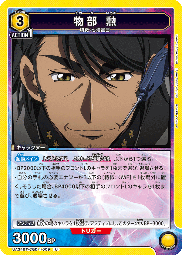 物部 勲（UA34BT/CGD-1-009）［U］