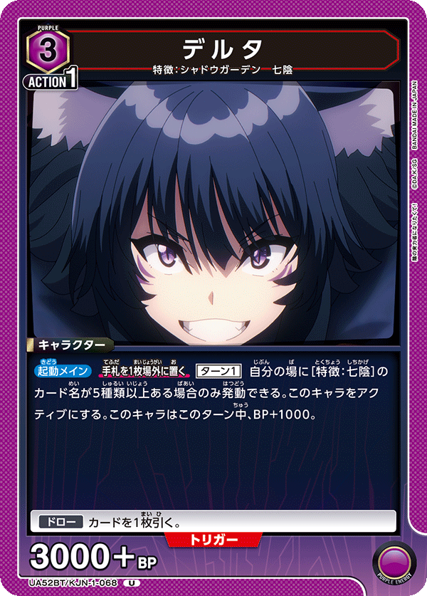 デルタ（UA52BT/KJN-1-068）［U］