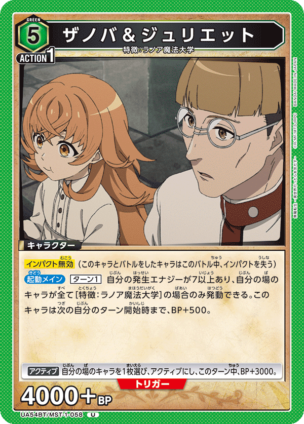 ザノバ＆ジュリエット（UA54BT/MST-1-058）［U］