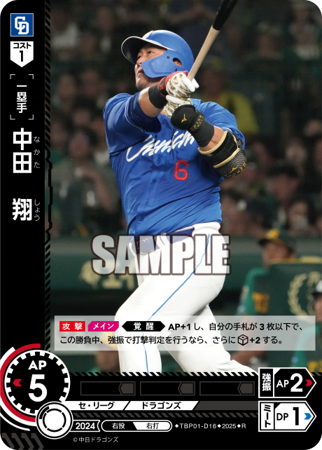 中田 翔 TBP01-D16 R [TBP01D/standard]