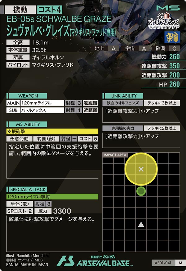 シュヴァルベ・グレイズ(マクギリス・ファリド専用)（AB01-041）［M］