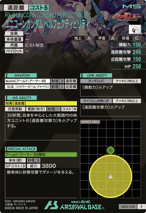 ユニコーンガンダム ペルフェクティビリティ（AB02-024）［R］