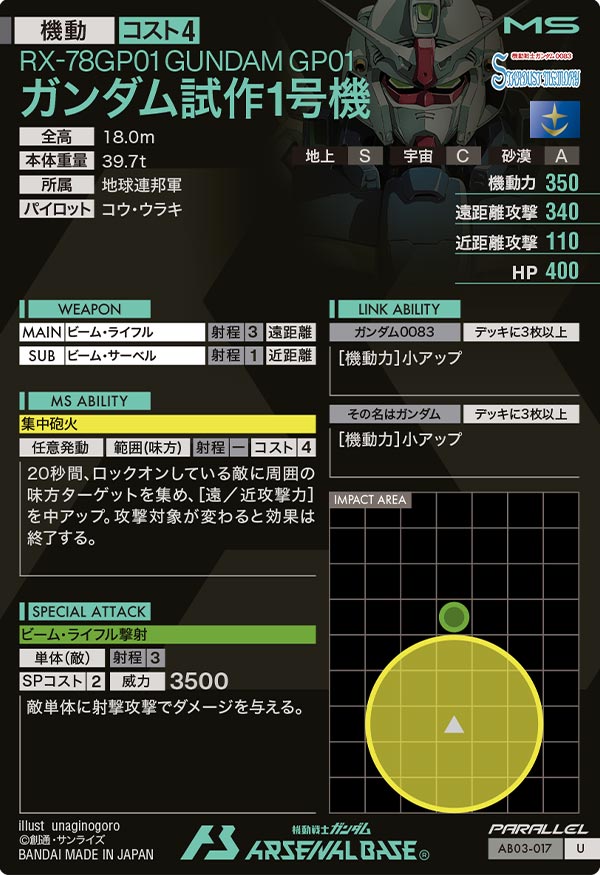 ガンダム試作1号機（AB03-017）［U / PARALLEL］