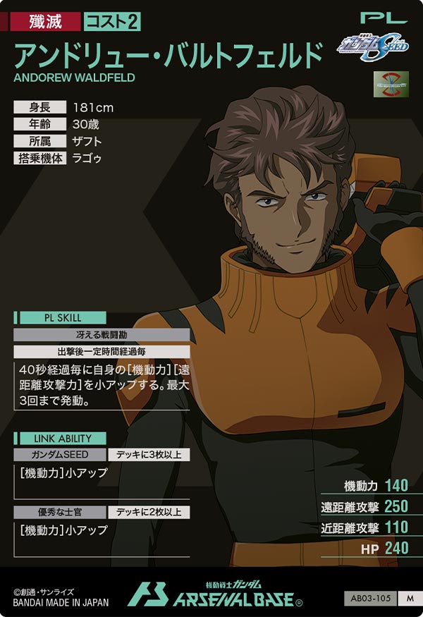 アンドリュー・バルトフェルド（AB03-105）［M］