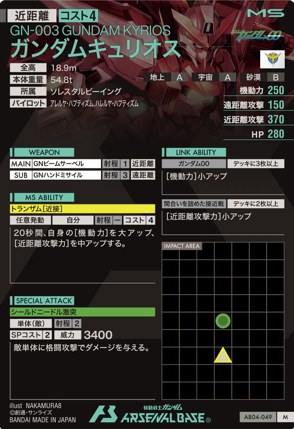 ガンダムキュリオス（AB04-049）［M］