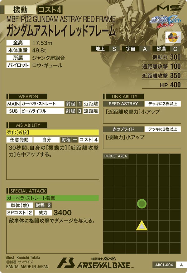 ガンダムアストレイ レッドフレーム（AR01-004）［A］