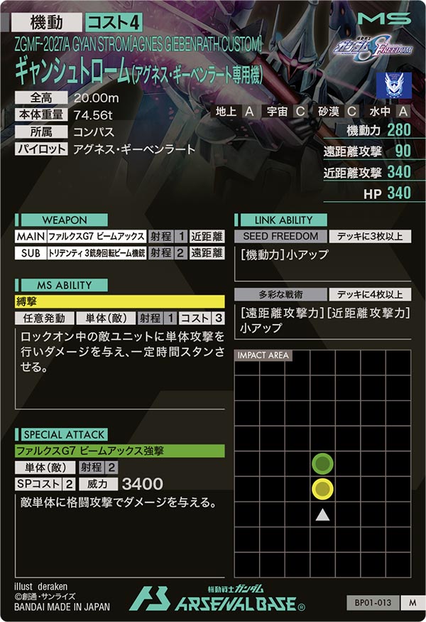 ギャンシュトローム(アグネス・ギーベンラート専用機)（BP01-013）［M］
