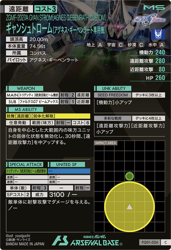 ギャンシュトローム(アグネス・ギーベンラート専用機)（FQ01-024）［C］