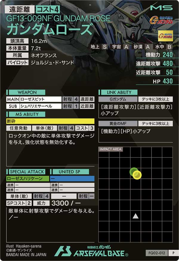 ガンダムローズ（FQ02-012）［P］