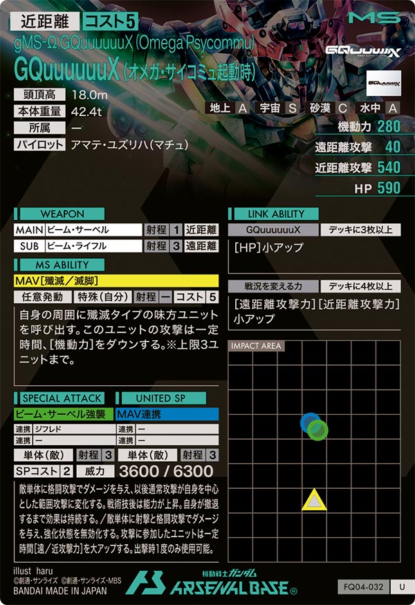 GQuuuuuuX (オメガ・サイコミュ起動時)（FQ04-032）［U］