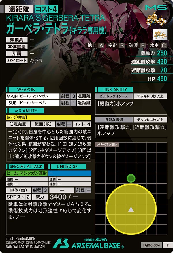 ガーベラ・テトラ（キララ専用機）（FQ06-034）［P］