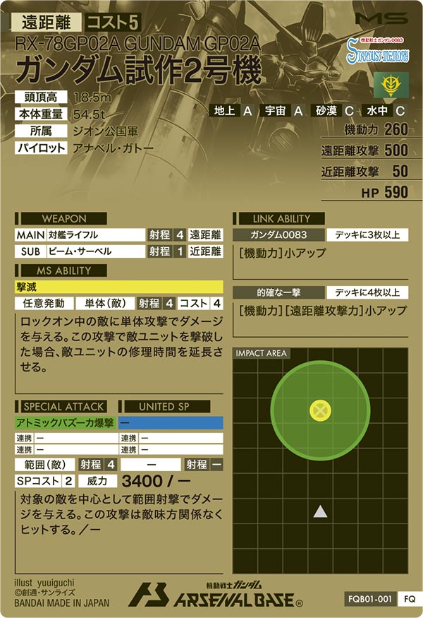 ガンダム試作2号機（FQB01-001）［FQ］