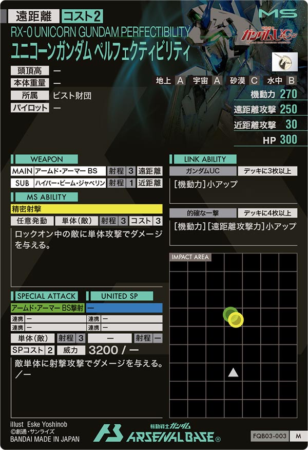 ユニコーンガンダム ペルフェクティビリティ（FQB03-003）［M］