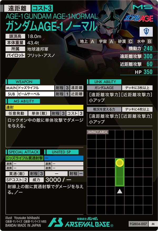 ガンダムAGE-1 ノーマル（FQB04-007）［M］