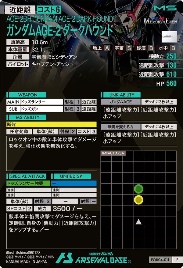 ガンダムAGE-2 ダークハウンド（FQB04-011）［P］