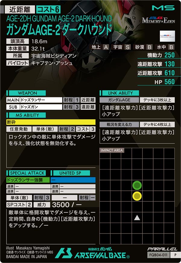 ガンダムAGE-2 ダークハウンド（FQB04-011）［P / PARALLEL］