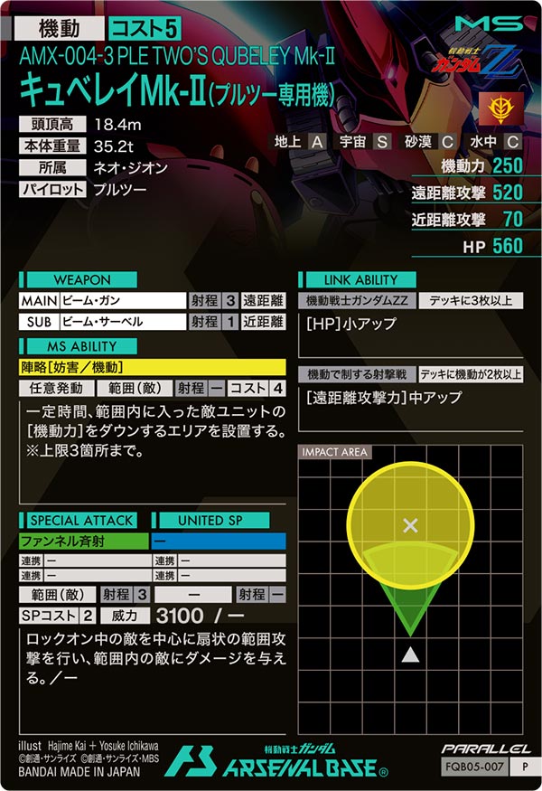 キュベレイMk-Ⅱ(プルツー専用機)（FQB05-007）［P / PARALLEL］